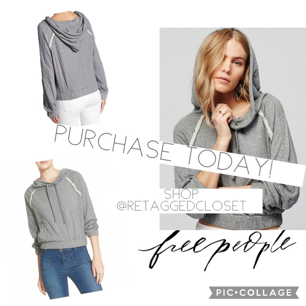 Free People Kimmie Cowl Neck Hoodie
